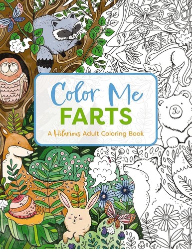 Adult colouring books farting - adult,