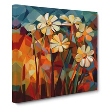 Wildflowers Cubism No.3 Canvas