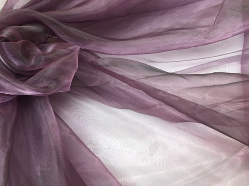 Plain sheer organza fabric - plain,