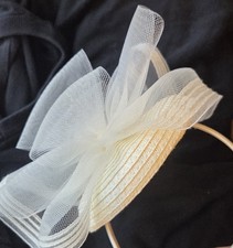 White Fascinator Hat for