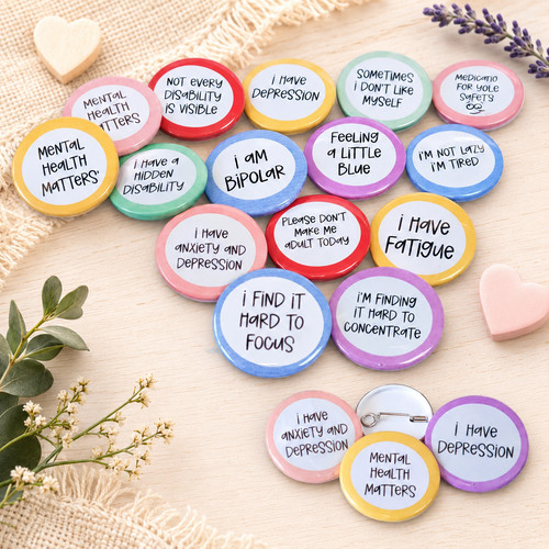 Mental health matters 38mm - mental, pin