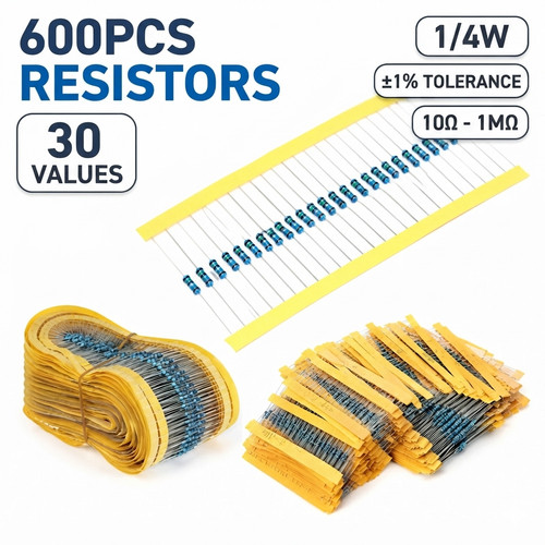 600pcs resistor assortment kit - assortment,