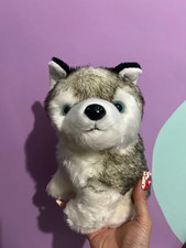 Brand New Siberian Husky Puppy Dog Realistic Plush Soft Toy