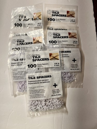 Pkgs tile spacers 8 - 5, 1/8”