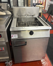Falcon Single Tank Twin Basket Free Standing Natural Gas Fryer 54kg Chips per hr