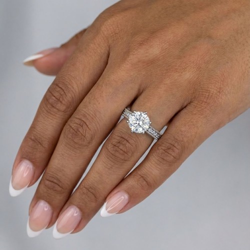 Engagement ring 18k white gold - 18k,
