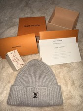 Louis Vuitton Grey Beanie Hat