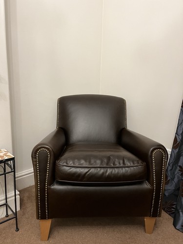 Next dark brown leather - brown,