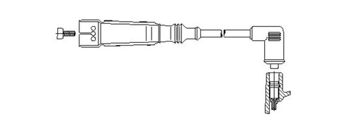 Ignition cable fits audi - fits, vw