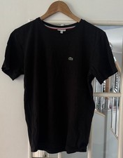 Boys Black Lacoste T Shirt -