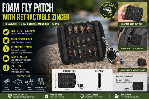 Fly patch with zinger - fly,