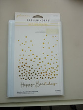 SpellbindersHot Foil Plates - GLP-279 Slimline Confetti Background