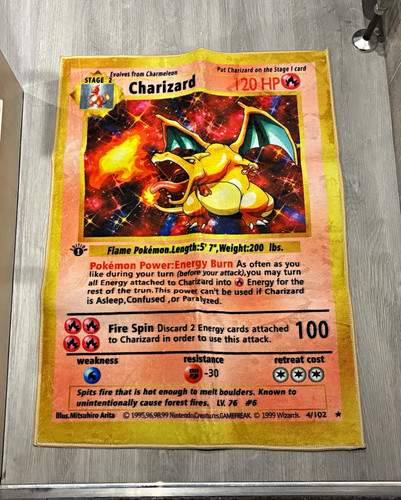 Pokémon charizard custom - pokémon, rug