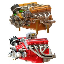 V8 Engine Model Resin