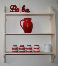 Wall Shelf Traditional Wooden Wall Storage Unit Kitchen Wall Rack No Assembly