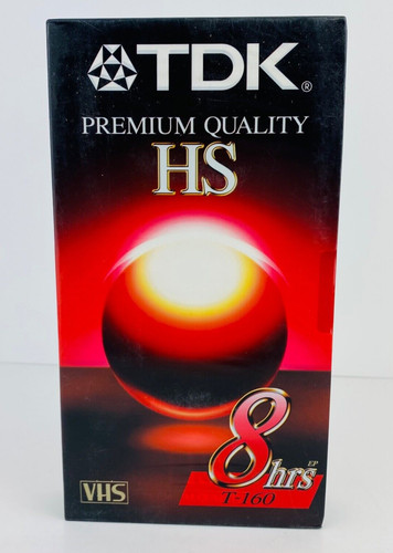 Tdk blank vhs - hs, vcr