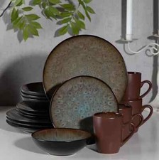 tableware set Brown stoneware