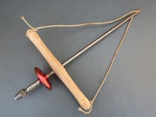 Vintage wooden brass steel - brass, &