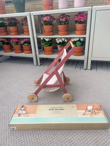 Little dutch wooden doll buggy - little,
