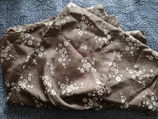 Vintage Late 1940s/ early 1950s dark olive floral Celanese Acetate fabric