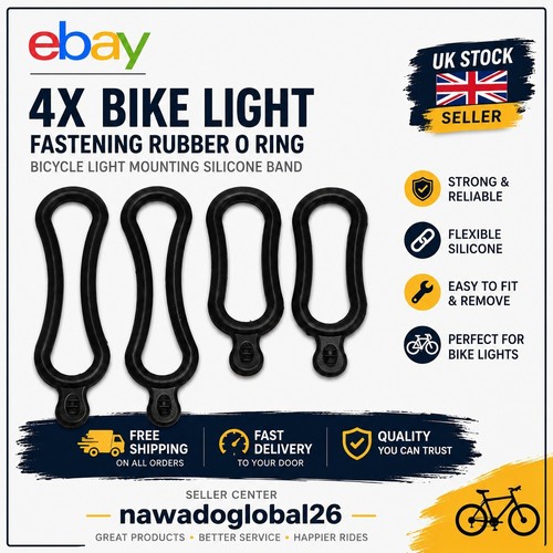 Bike light fastening - 4x, rubber
