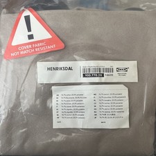 Brand New Ikea Henriksdal Sand Beige Suede Effect Chair Cover,90077028