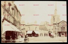 STOWMARKET Market Place Suffolk Church Steeple Old RP Postcard