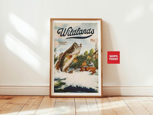 Boat fishing print fisherman - print,