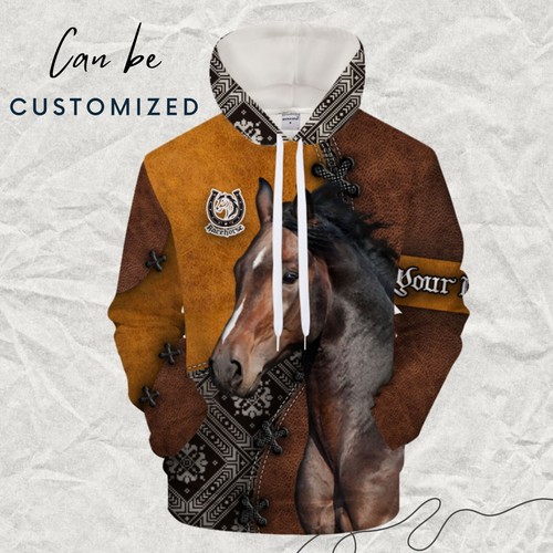 Personalized brown horse - personalized,