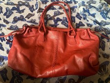 Laura Ashley meduim size  lined marron colour leather grab shoulder bag VCG