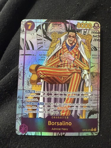 One piece tcg borsalino kizaru - tcg,