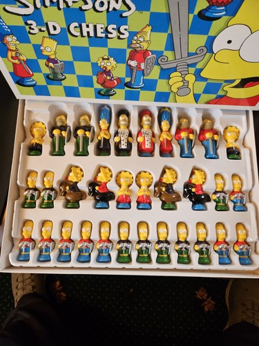 The simpsons chess set - 3d,