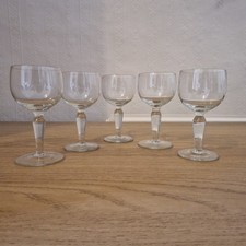 Set of 5 Delicate Sherry / Cordial Glasses