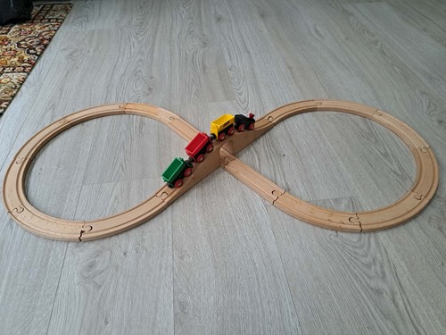Vintage brio wooden train set - wooden,