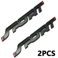 2Pcs SPORT Logo Metal Sticker