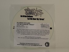 DA URBAN OUTLAWS LET ME CLEAR MY THROAT (H1) 1 Track Promo CD Single including P