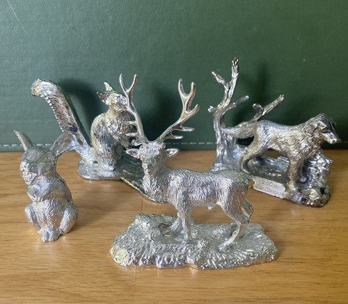 Vintage 1980s pewter - vintage, animal