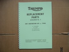 TRIUMPH T120,TR6,6T PARTS BOOK