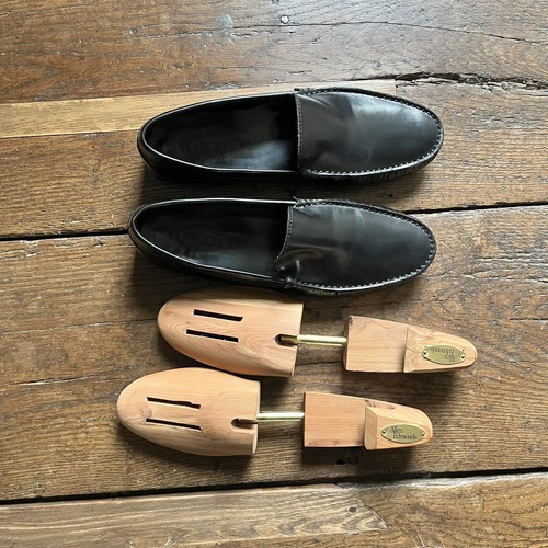 Tods black leather driving - tods,