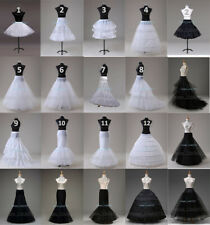 UK WEDDING BRIDAL DRESS PROM PETTICOAT HOOPS UNDERSKIRT CRINOLINE REGULAR WAIST