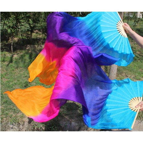 Belly dance fan veils long - dance,
