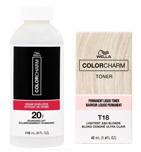 Wella t18toner developer - &,