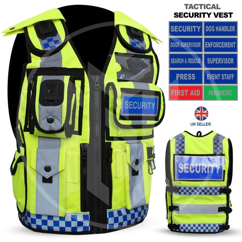 Hiviz security vest dog - security,