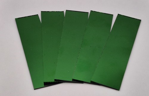 Pieces green glass mirror - glass,