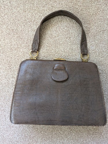 Vintage 1940s brown - brown, handbag