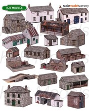 OO Scale Model Scenery By Peco - Wrapped Laser Cut Kits -House, Farm, Bridge etc