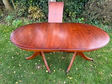 Large Extendable Cherry Wood Dining Table. Vintage Reproduction. Can Deliver