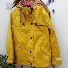 Ladies Joules Waterproof and breathable Jacket Size 14 Yellow