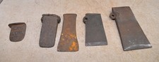 5 antique logging tools axe