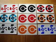 16  CROWN GREEN BOWLS STICKERS